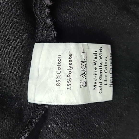 Shein Distressed Cropped  Black Denim Jean Jacket Puffy Sleeves Size XS - Picture 8 of 15